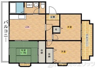 グリーンシティ五百住の物件間取画像